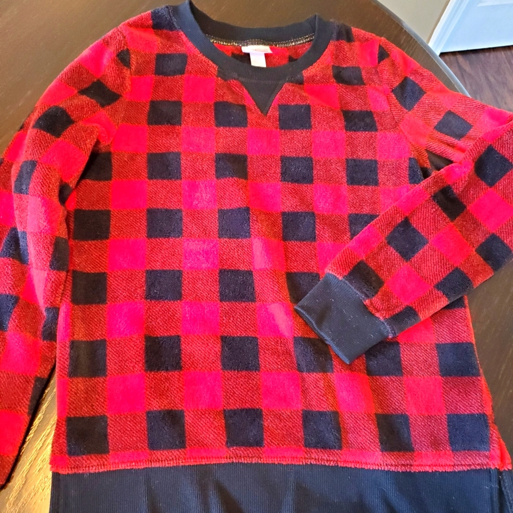 Soft&Cozy buffalo plaid sweatshirt